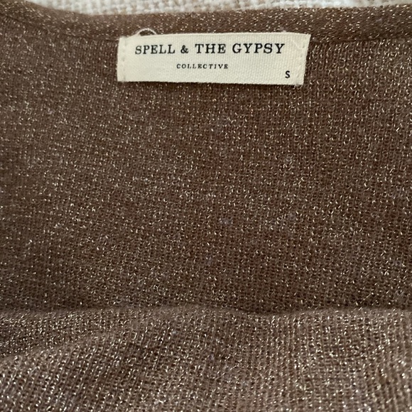 Spell & Gypsy Petra Metallic Knit Slip Dress - Picture 9 of 10